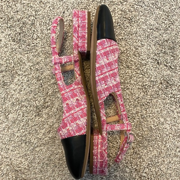 NWOT a new day Chic Pink and Black Women's Flats size 8 1/2 - Picture 4 of 6